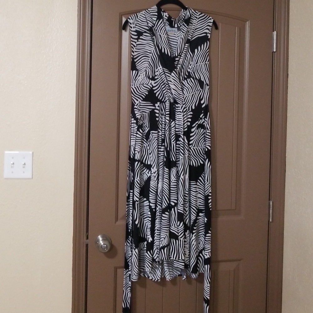 Karina Dresses Ruby faux wrap sleeveless dress